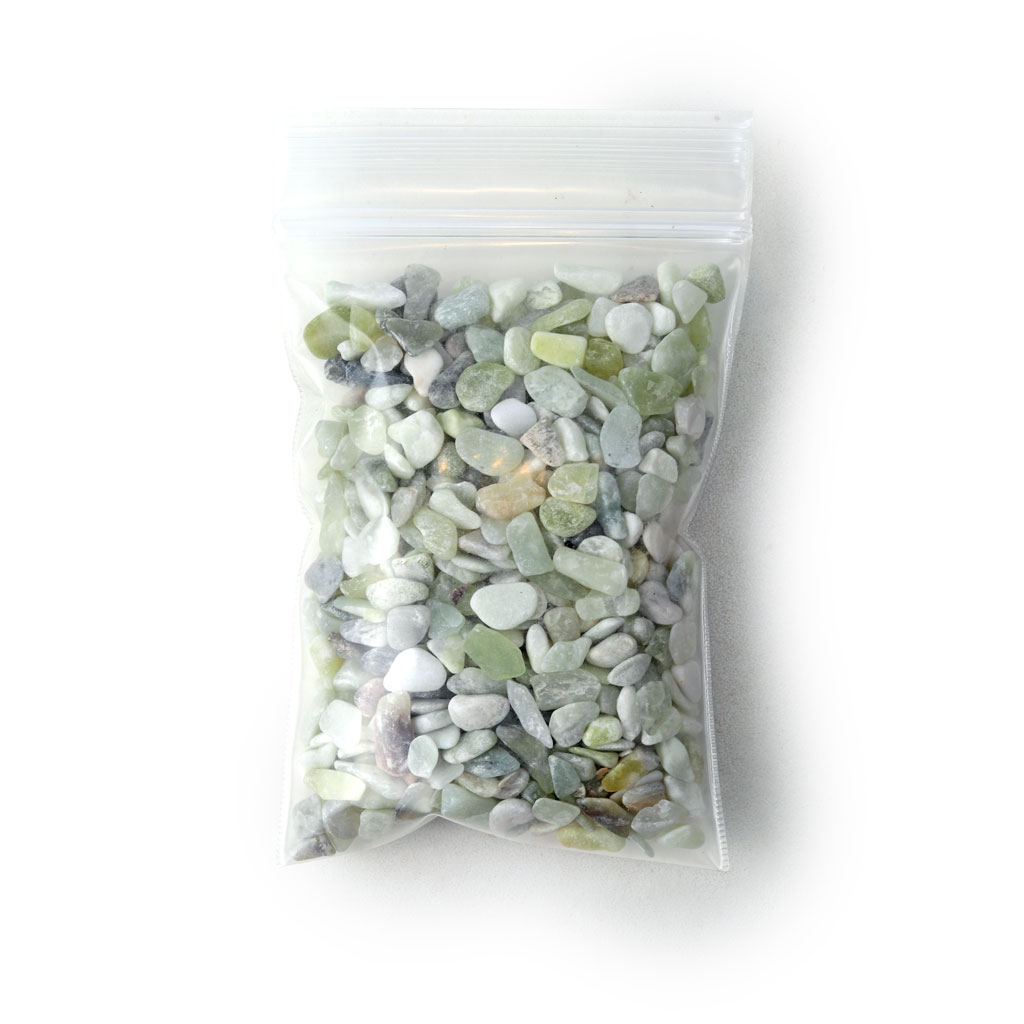 What is the difference between jade gravel vs. jade pebbles for topsoil?